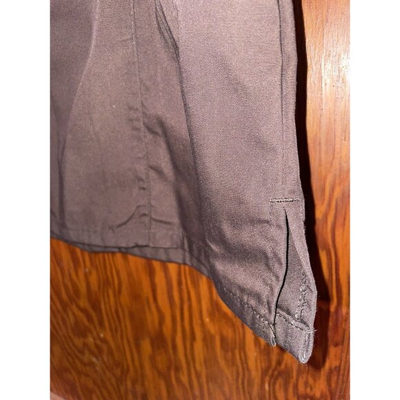 Adar Uniforms Women's Scrub Scoop Neck Top XS Chocolate Brown #627 NWT Medical - Picture 7 of 7